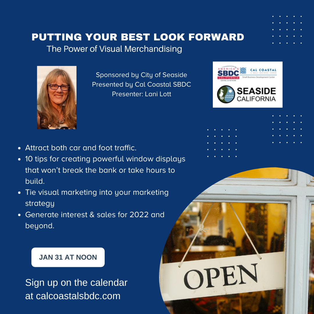 Information about January 31 visual merchandising webinar